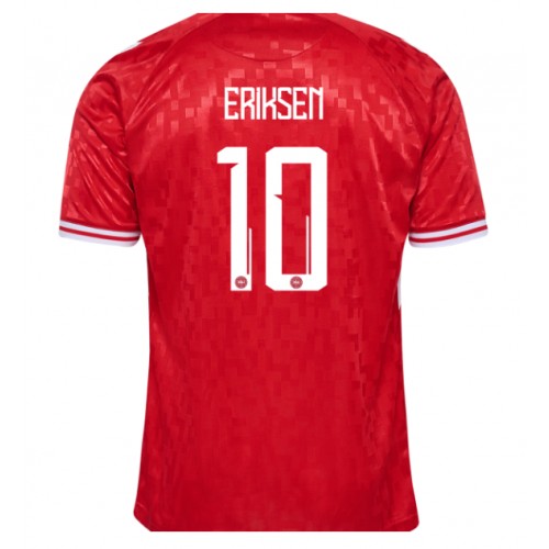 Pánský Fotbalový dres Dánsko Christian Eriksen #10 ME 2024 Domácí Krátký Rukáv